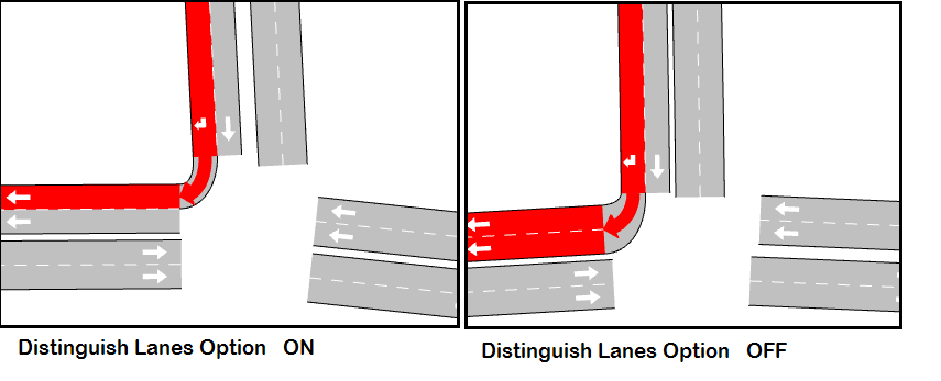 Distinguish Lanes Option