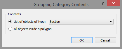 Grouping Category Contents selector