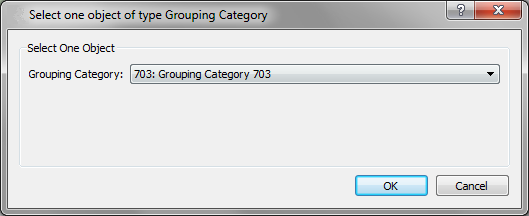Grouping Category Selection