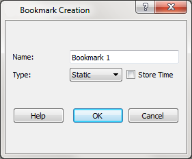 Bookmark Creation Dialog