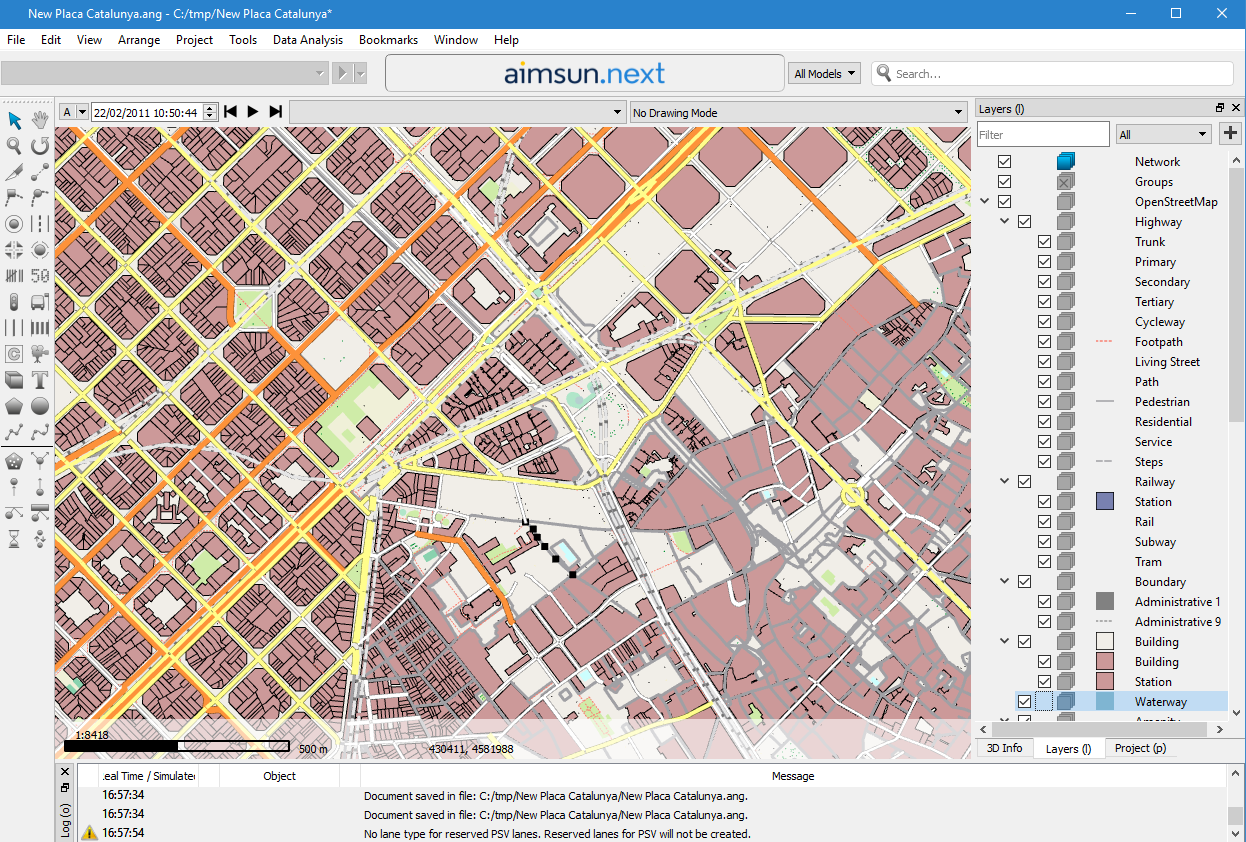 OpenStreetMap imported network