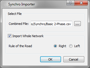 Importing a Synchro network