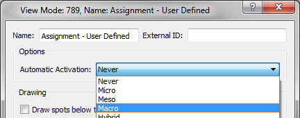Setting a user-defined View Mode as default