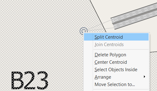 Split centroid context option