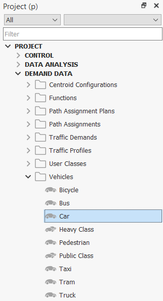 Vehicles Types folder