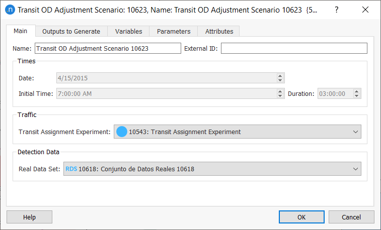 Transit OD Adjustment Scenario