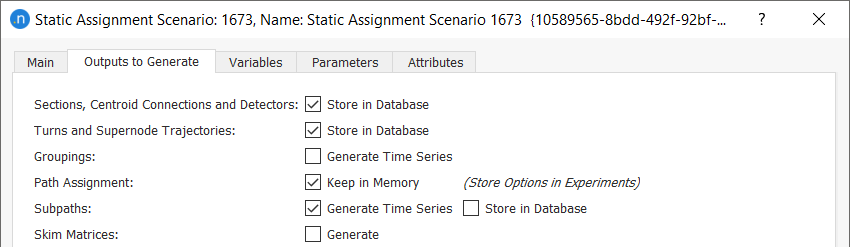 New static assignment outputs