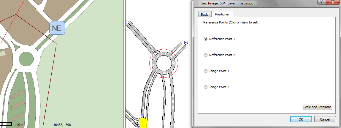 Selecting the first reference point