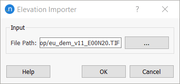 Elevation Importer Dialog