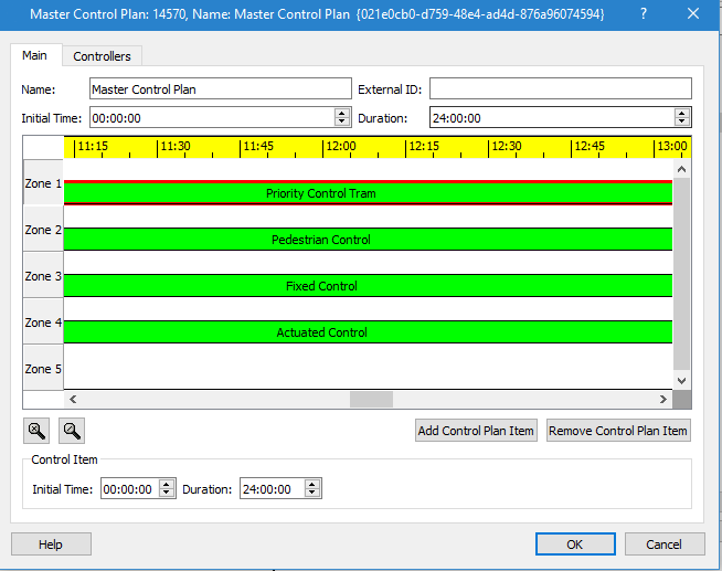 Master Control Plan Editor