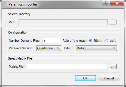 Matrix Importer Dialog