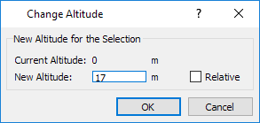 Change Altitude Dialog