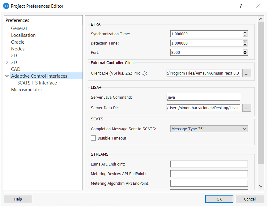 Adaptive Control Interfaces Preferences