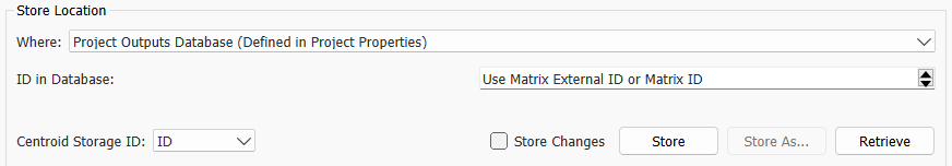 Storing in a database