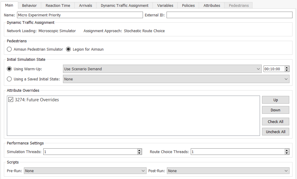 Override object selection