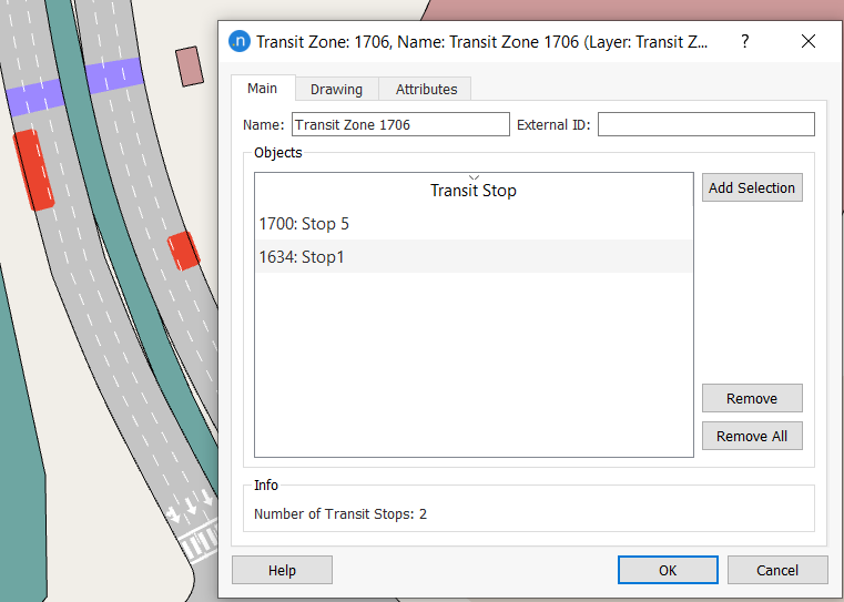 Transit zone main tab