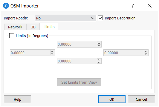 OpenStreetMap Import Dialog