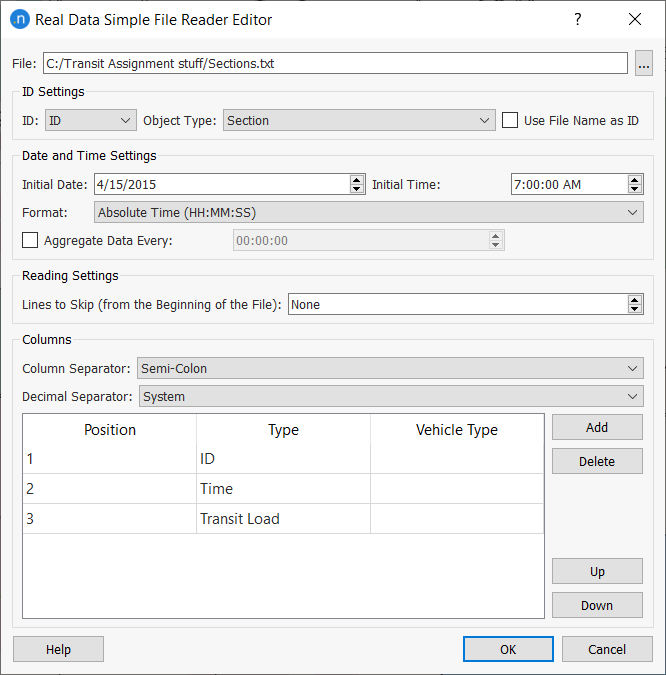 Transit OD Adjustment Real Data Set Detector Counts