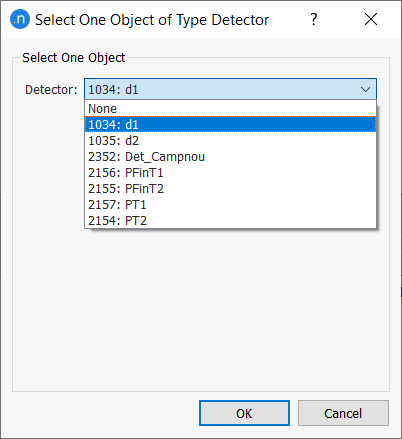 OCIT detection pattern dialog