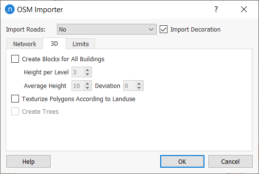 OpenStreetMap Import Dialog