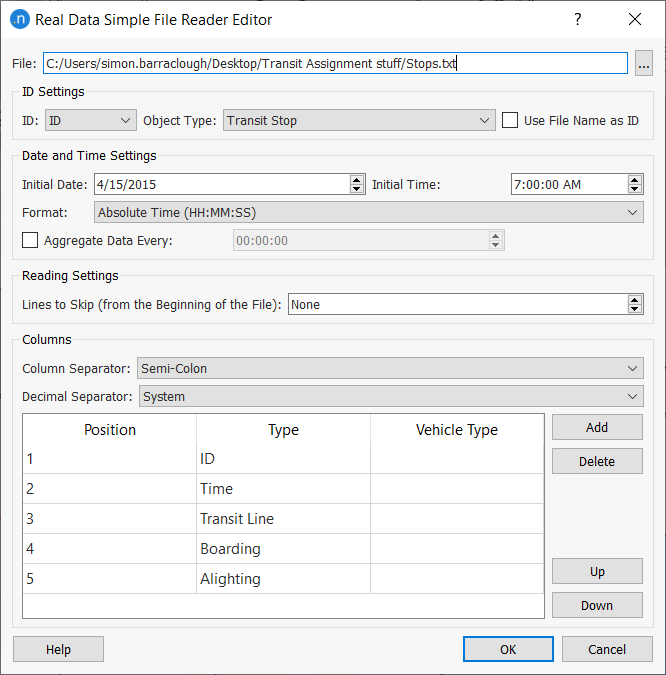 Transit OD Adjustment Real Data Set Detector Counts