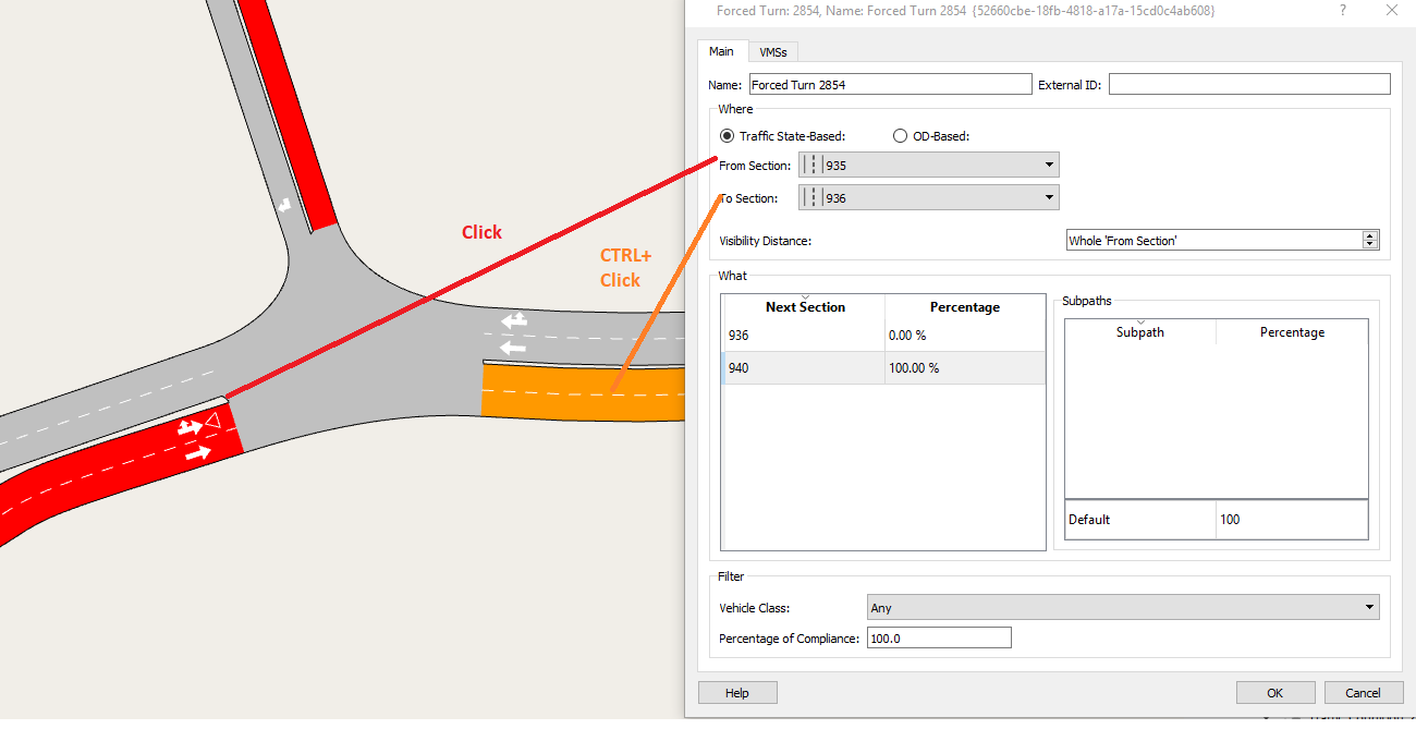 Forced Turn Traffic State Editor