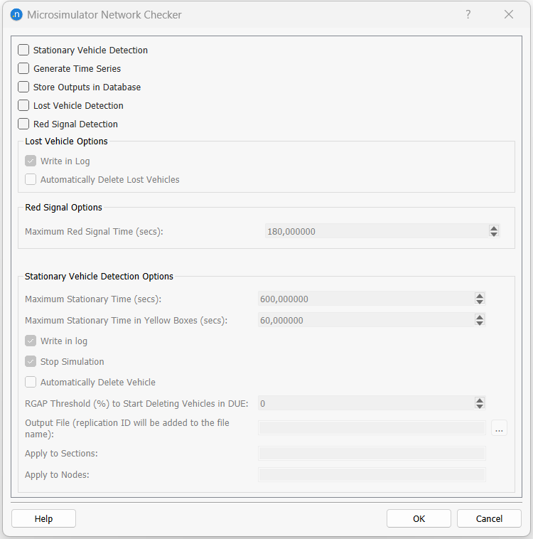 Microsimulator Network Checker Editor