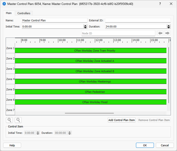 Master Control Plan Editor