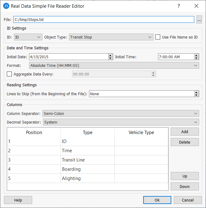 Transit OD Adjustment Real Data Set Detector Counts