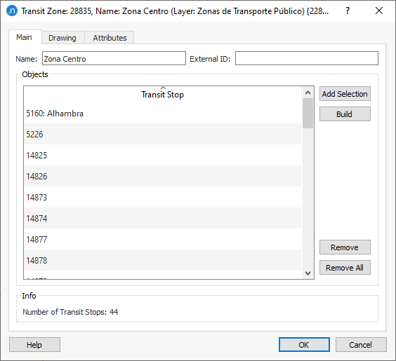 Transit zone main tab