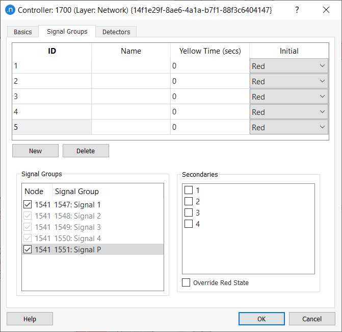 UTOPIA Controller Editor (Signal Groups folder)