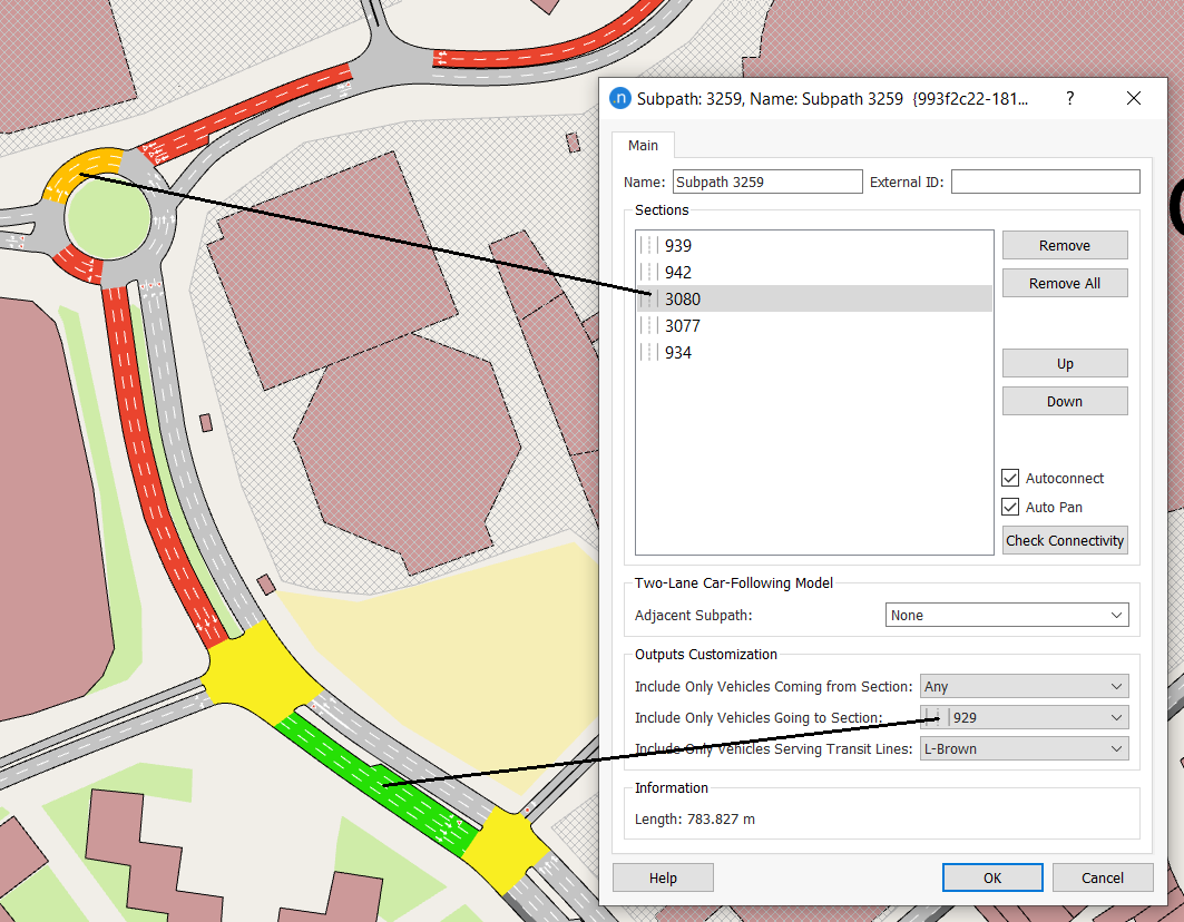 Subpath editor