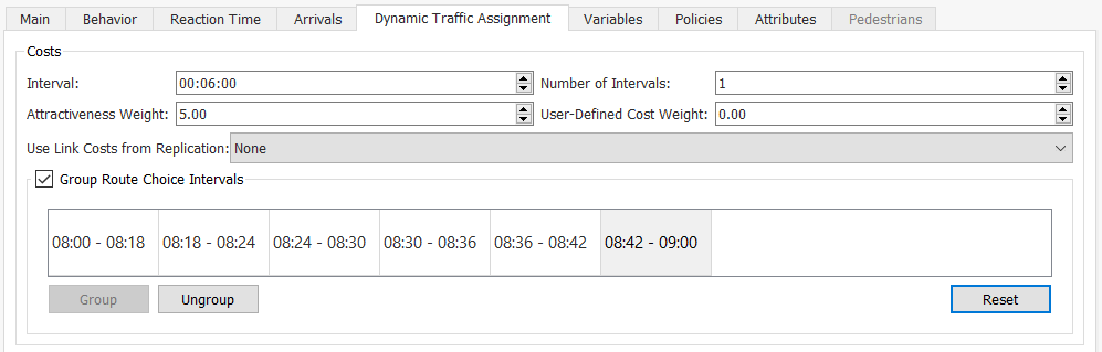 Dynamic Experiment: DTA Base Tab