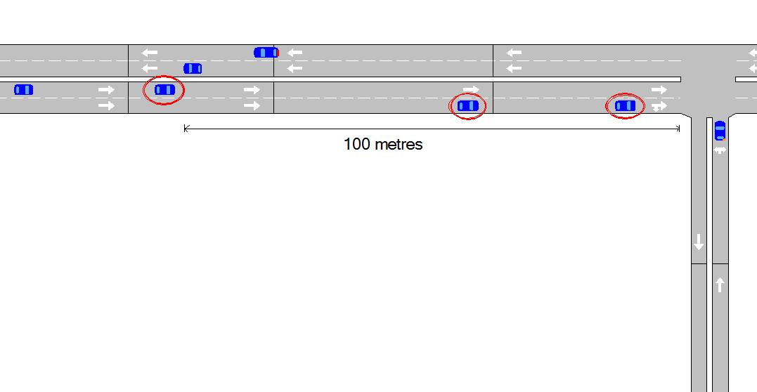 Higher Priority vehicles considered at Yield