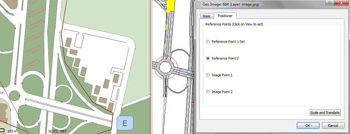 Selecting the second reference point