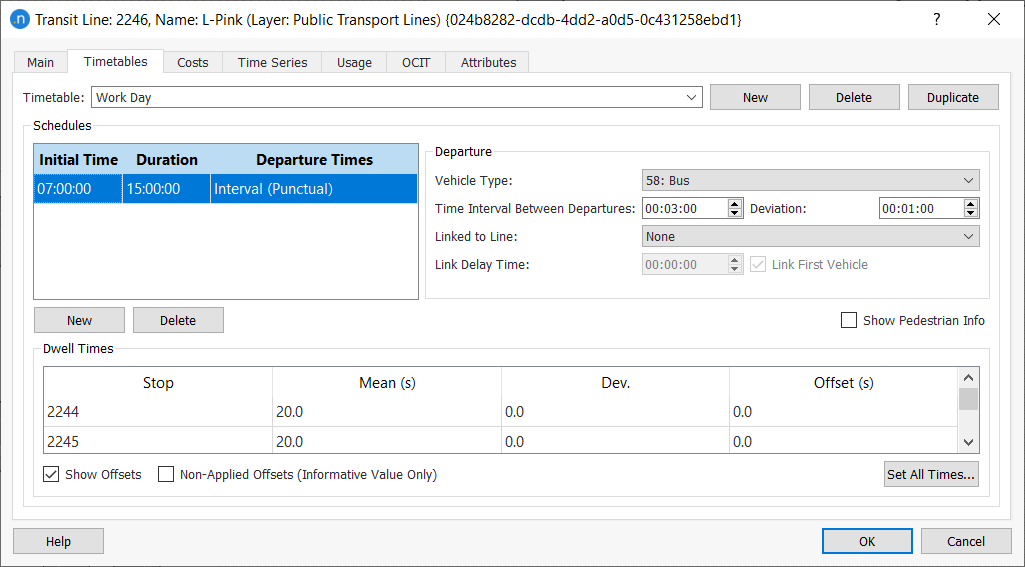 Imported Transit Line