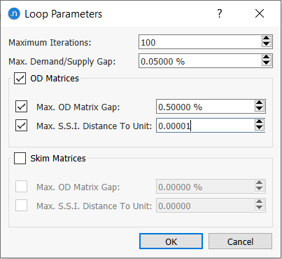 Four-Step Model Loop Parameters