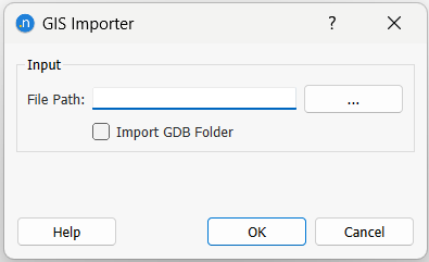 GIS Importer Dialog