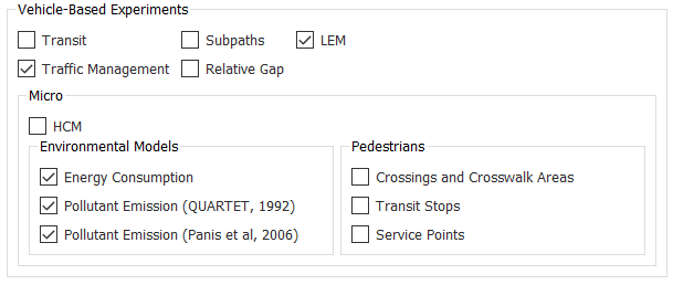 Fuel Consumption and Instant emission options in the Dynamic Scenario editor