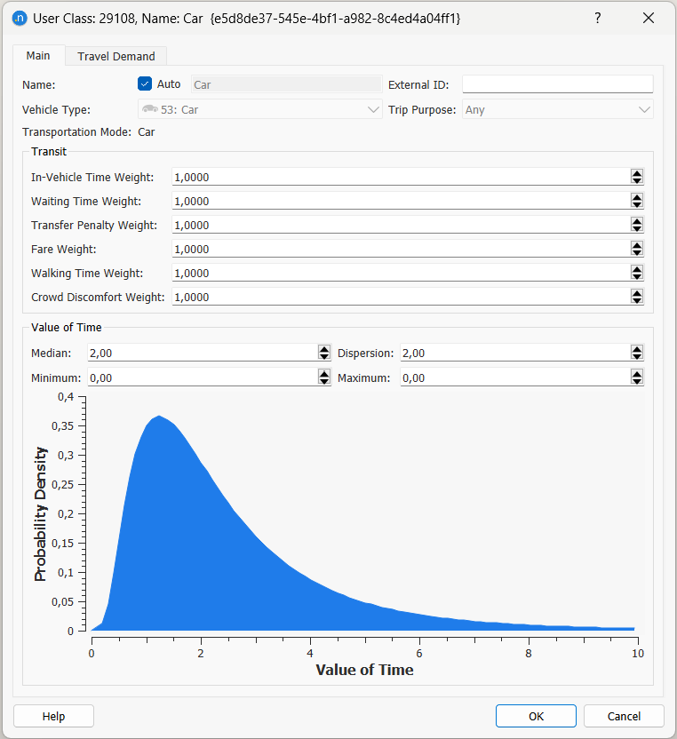 User Class editor main tab