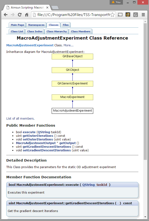 Section Documentation