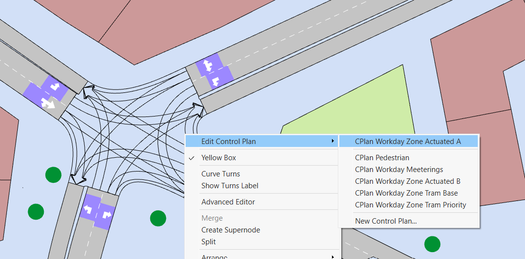 Node context menu