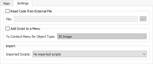 Assigning a script to Sections