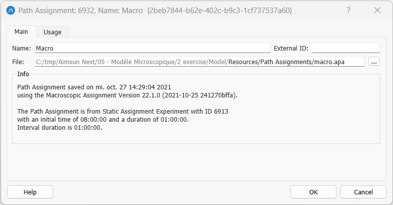 Aimsun Next relative paths