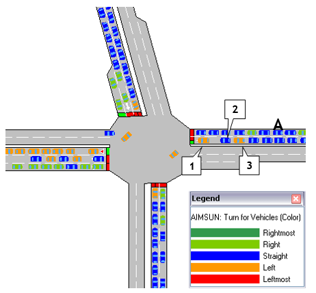 Traffic Lights sharing a lane