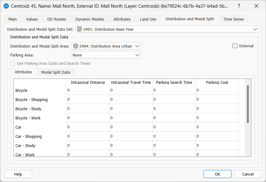 Centroid dialog