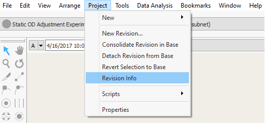 Revision Context Menu