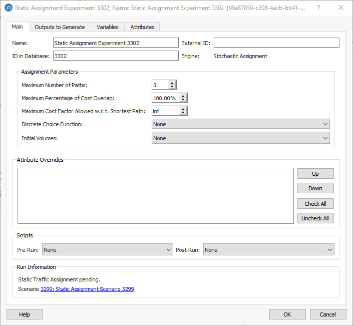 Static Experiment: Stochastic Assignment