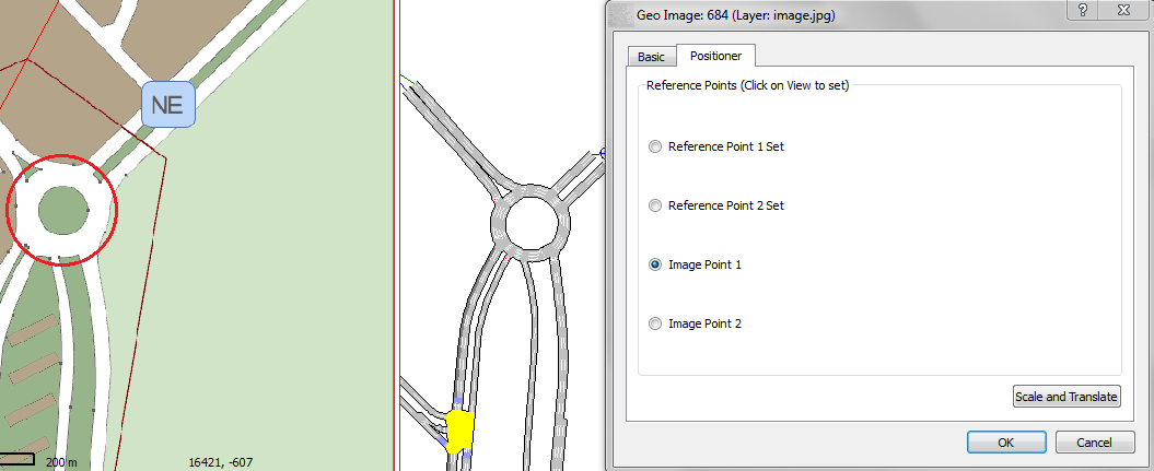 Selecting corresponding image point 1