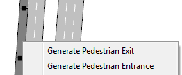 Pedestrian Transit Centroids Menu